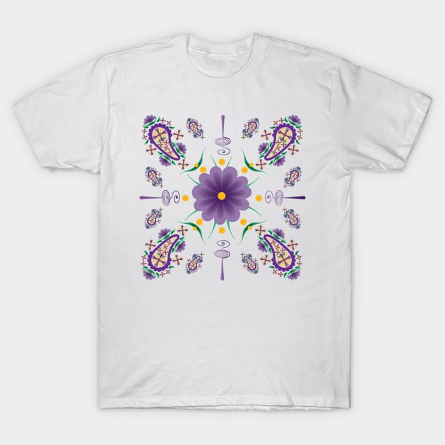 Paisley Flower T-Shirt by Spirit-Dragon